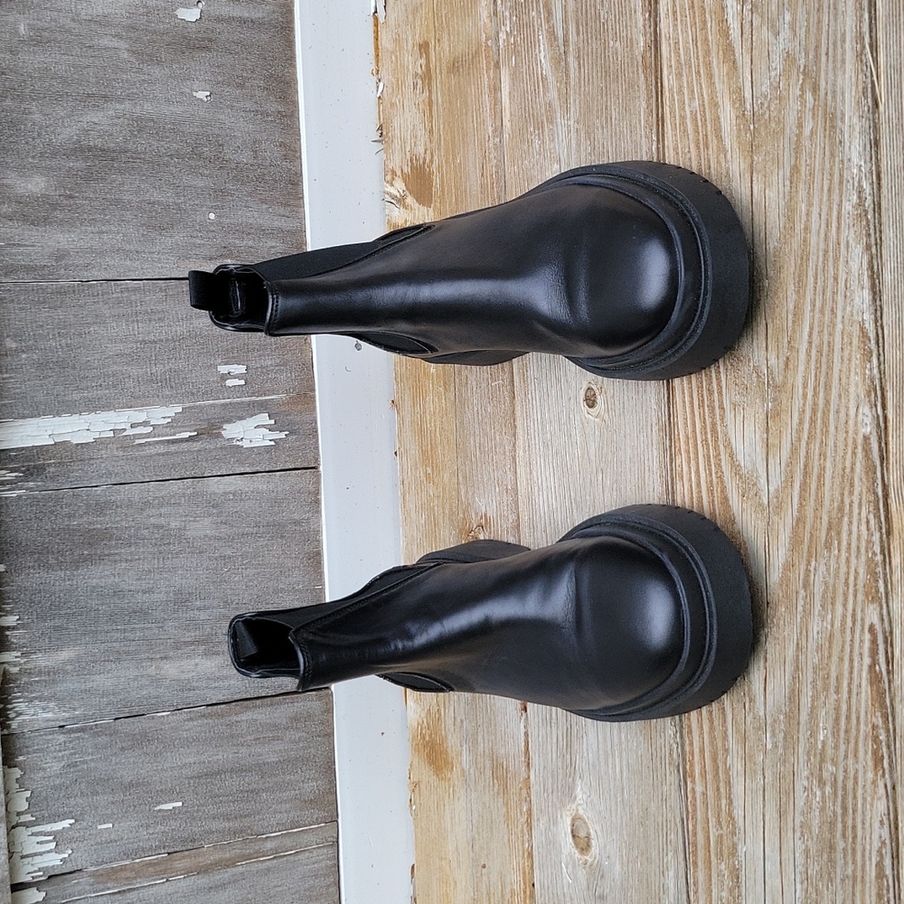 Zara Leather Ankle Boots